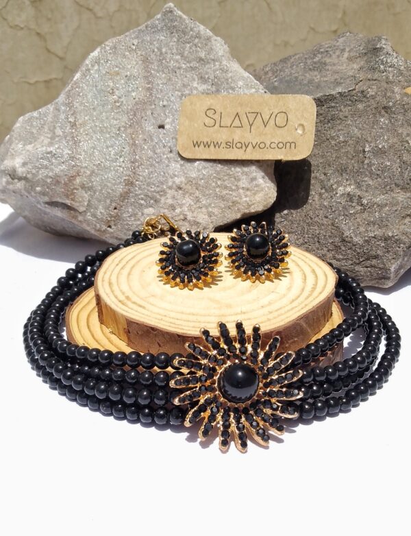 Sun-Flower Pearl Choker - Image 3