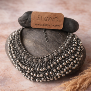 Indian Oxidized Ghungru Choker