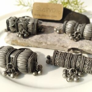 Indian Oxidized Adjustable Ghungru Rings