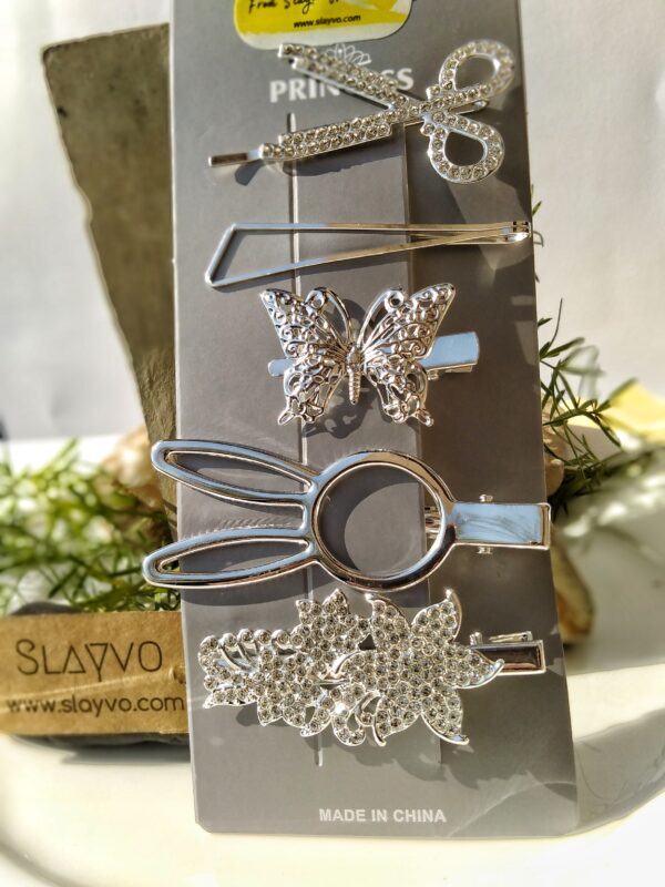 Metallic Pins Card (Silver)