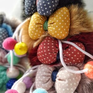 Furry Bow Hair Scrunchies