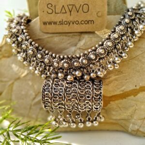 Indian Oxidized Dholki Haar Choker