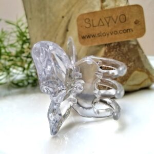 Crystal Glass Shine Butterfly Hair Claws