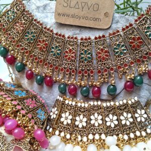 Qous-e-Qazah Meena Choker Set