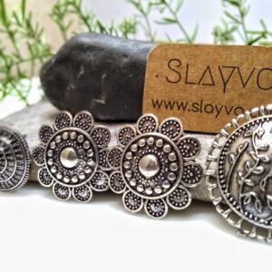 Indian Oxidized Studs