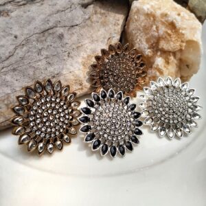 Zircon Daisy Fancy Studs