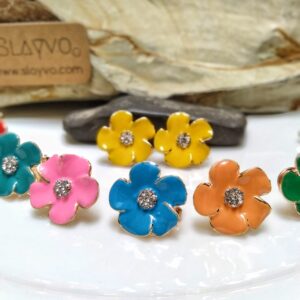 Lillac Floral Studs