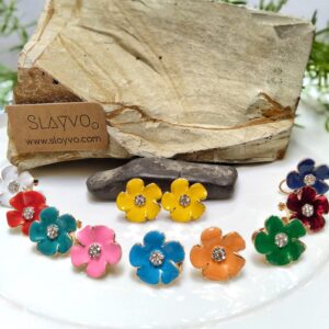 Lillac Floral Studs