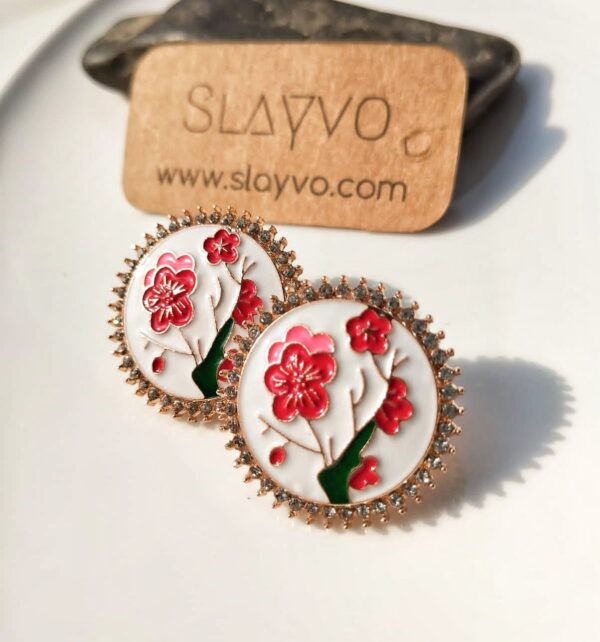 Anaya Floral Ear Studs - Image 3