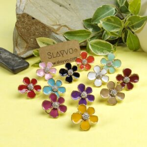 Misty Floral Earstuds