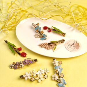 Metal Floret Hair Pins