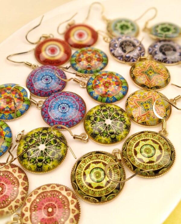 Boni Abstract Resin Earrings - Image 3