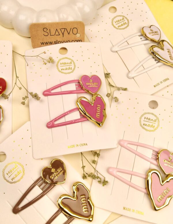 Bella Heart Hair Pins