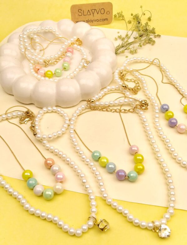 Daisy Princess Pearl Necklace