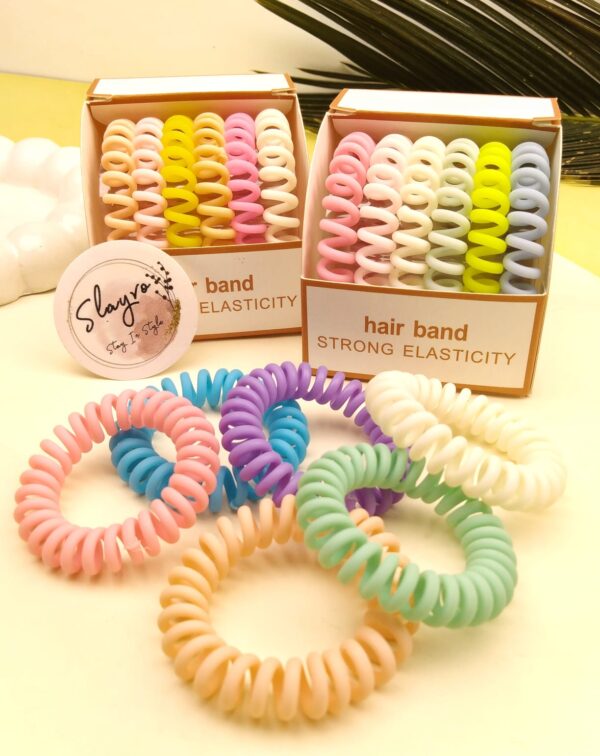 Spiral Elastic Hair Ponies - Image 3