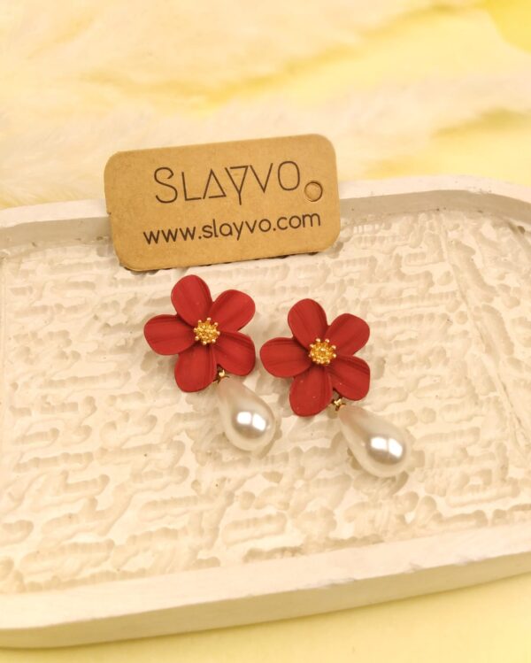 Lilly Rose Pearl Ear Studs - Image 2