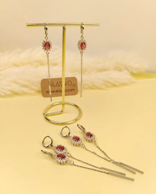 Premium Rose Zircon Xuping Drop Earrings