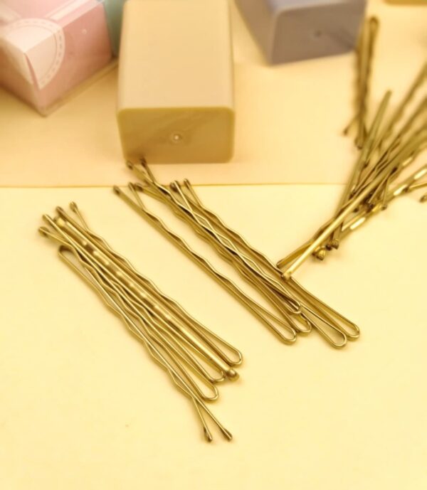 Gold Metallic Bobby Pins - Image 5