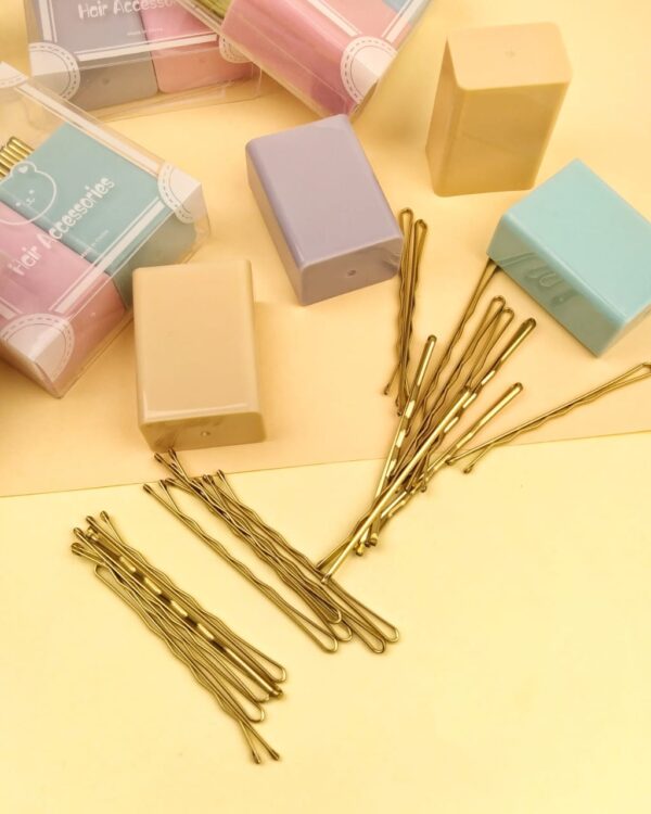 Gold Metallic Bobby Pins - Image 4