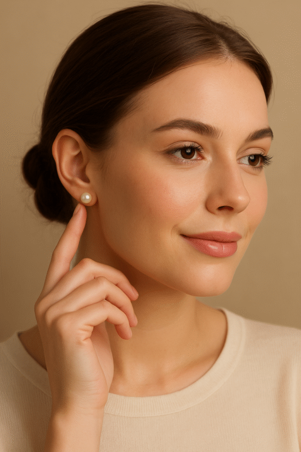 Moon Pearl Earstuds - Image 2