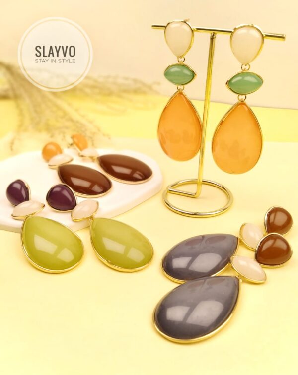 Dazzle Marble Earrings - Image 2