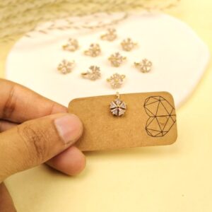 Chrome Plated Korean Nose Cuff (Jasmine)