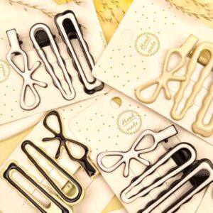 Bow Bling Metal Hair Pins