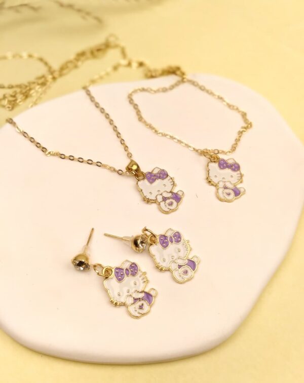 Cute Kitten Pendant Set - Image 2