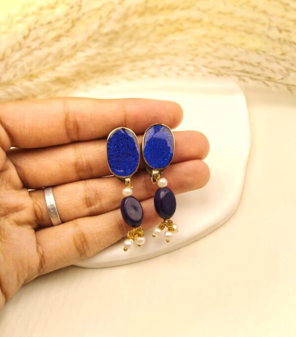 Afghan Bano Studs (Blue) - Image 2
