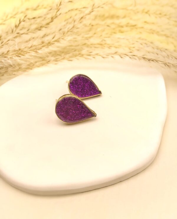 Afghan Mona Studs (Purple Nagh)