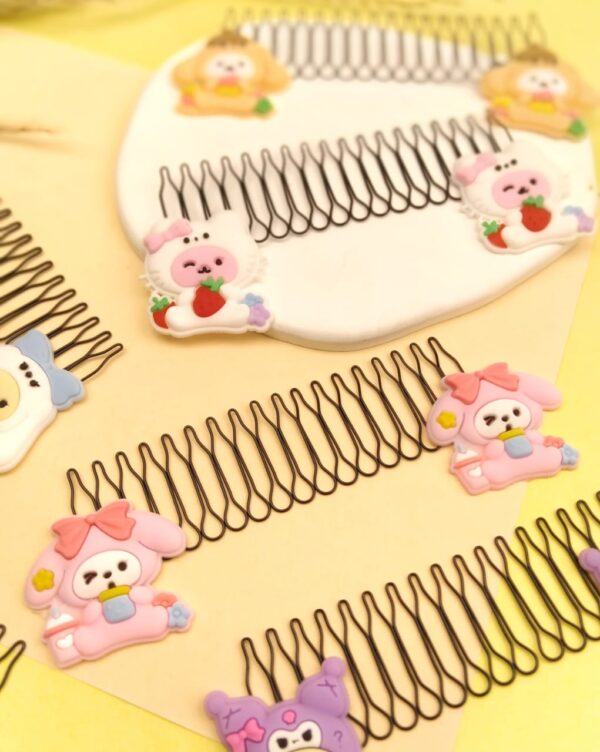 Cute Metal Clip Hair Comb - Image 3