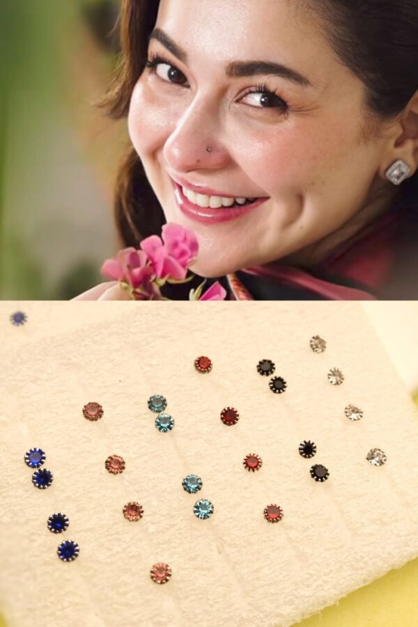 Indian Mohini Zircon Nose Pin