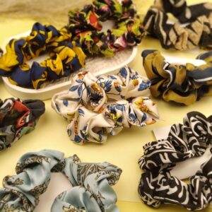 Daisy Silk Hair Scrunchies