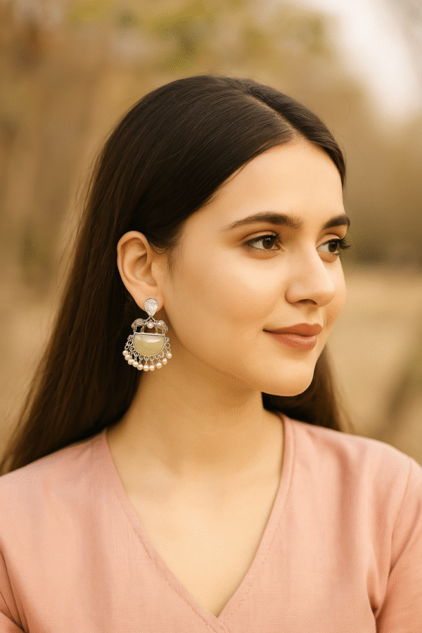 Indian Jahan'Ara Earrings - Image 2