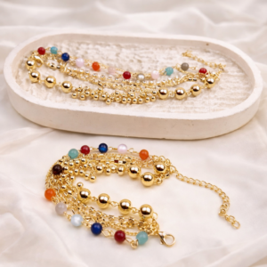 Jazzy Multi-layered Ball Bracelet /Anklet