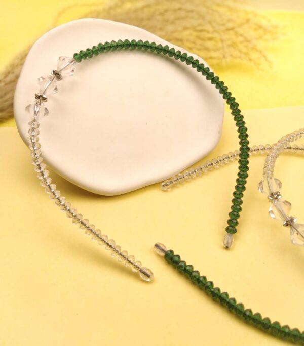 Crystal Green Hair Band - Image 2