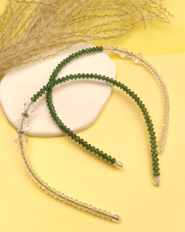 Crystal Green Hair Band