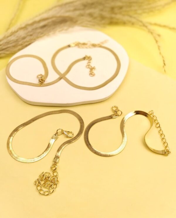 Gold Snake Bracelet /Anklet - Image 2