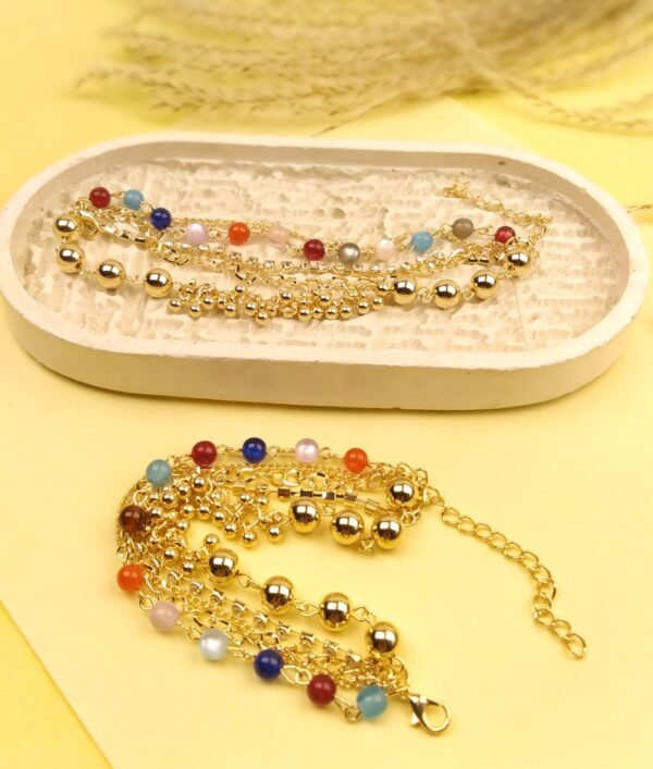 Jazzy Multi-layered Ball Bracelet /Anklet