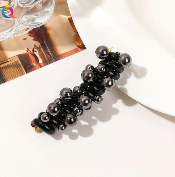Korean Pearl Spiral Band (Black) - Image 4