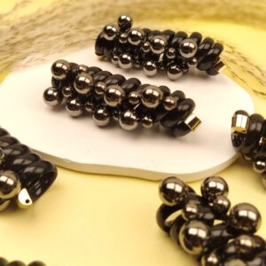 Korean Pearl Spiral Band (Black)