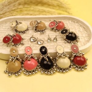 Kasori Meena Jhumkay with Studs