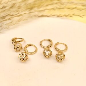 Xuping Zircon Ball Drop Earring