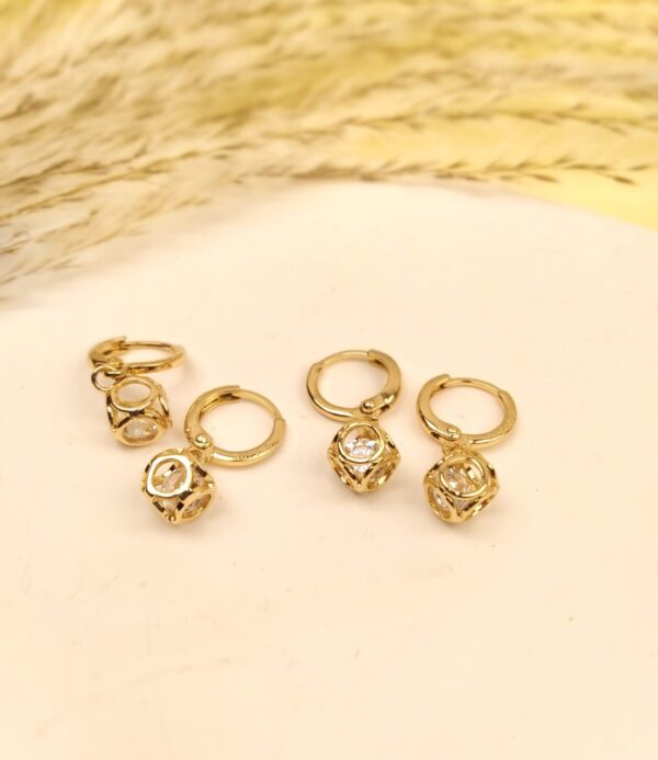 Xuping Zircon Ball Drop Earring