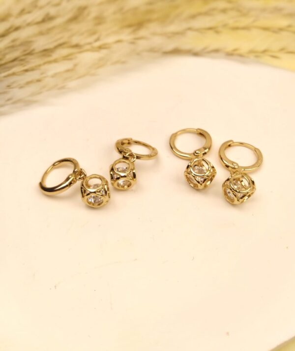Xuping Zircon Ball Drop Earring - Image 3