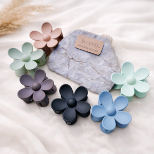 Jasmine Floral Matte Hair Claws (Winter Colors)