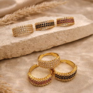 Aylin Zircon Ring (Golden Base)