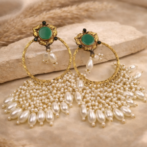 Afghan Sanaya Jhalar Earrings