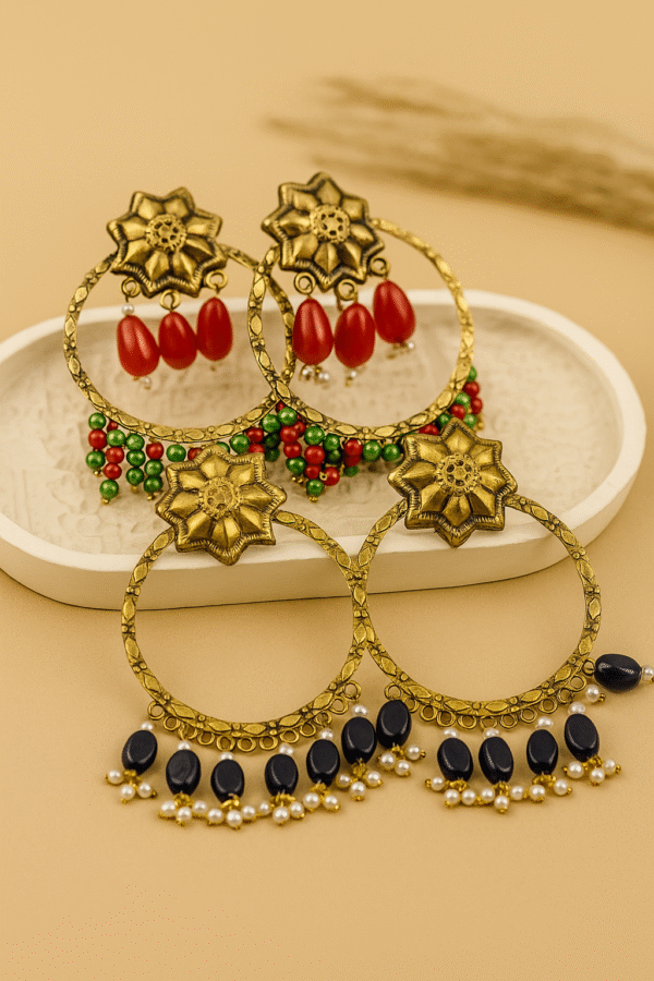 Afghan Dhara Earrings