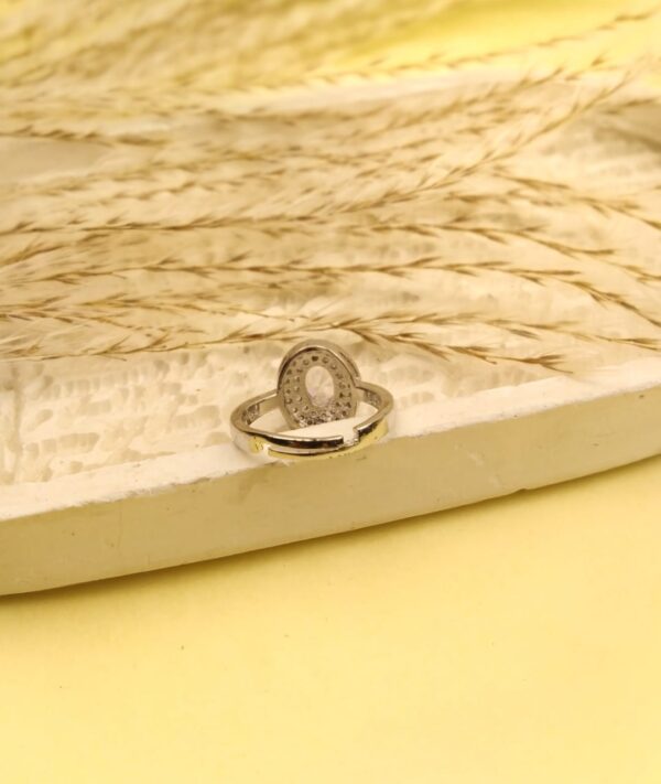 Ziva Zircon Ring (Silver Base) - Image 4